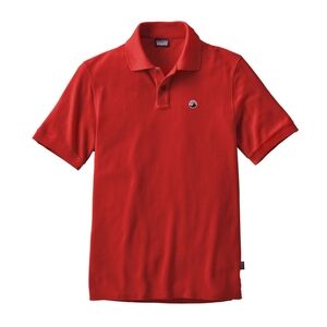 Patagonia Fitz Roy Emblem Polo Shirt in Ramble Red